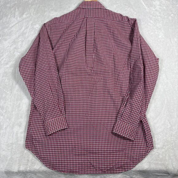 Polo Ralph Lauren Men's Medium Blake Red Checked Long Sleeve Button Down - Picture 8 of 8